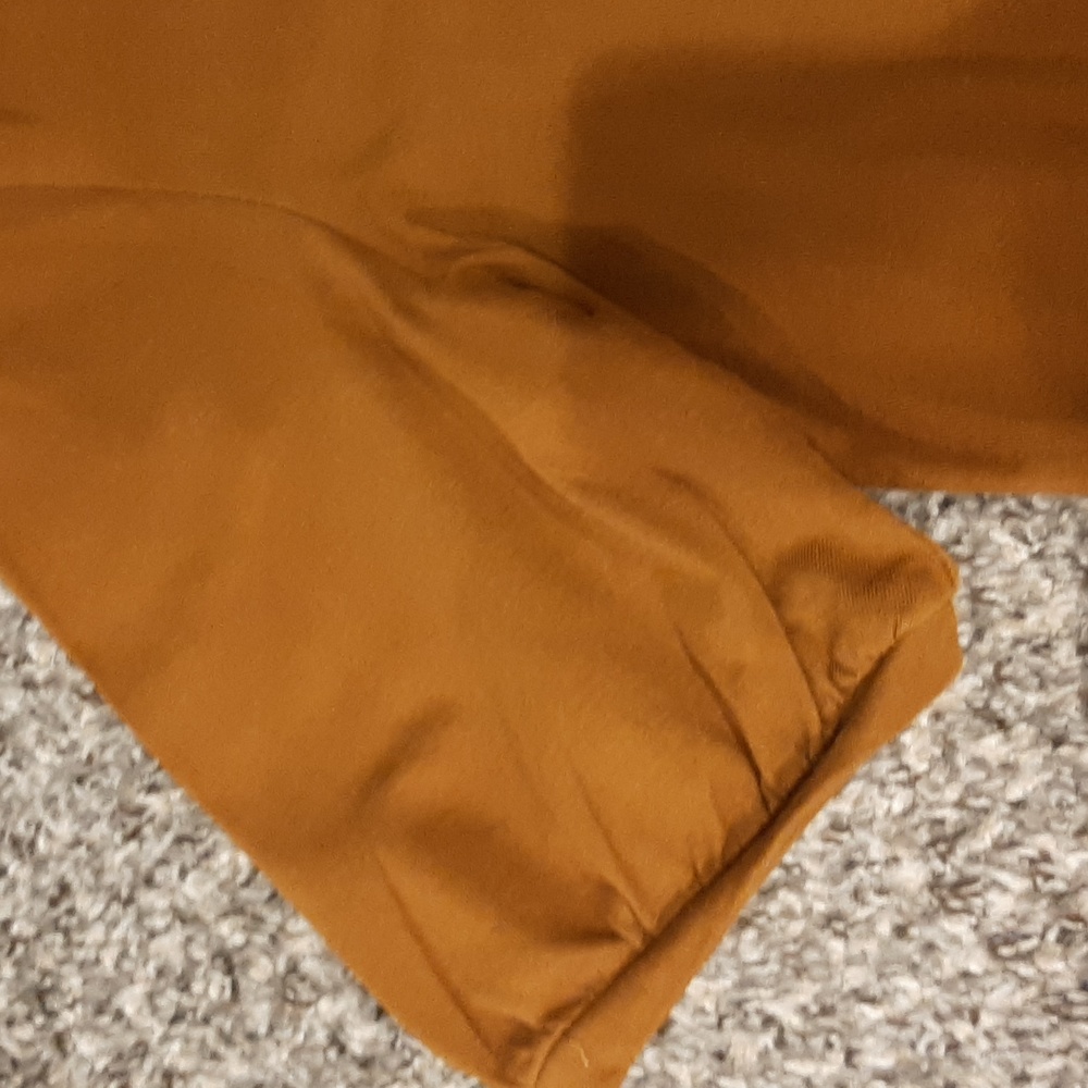 Madewell Brown Mustard Puff Sleeve Top - Picture 2 of 5